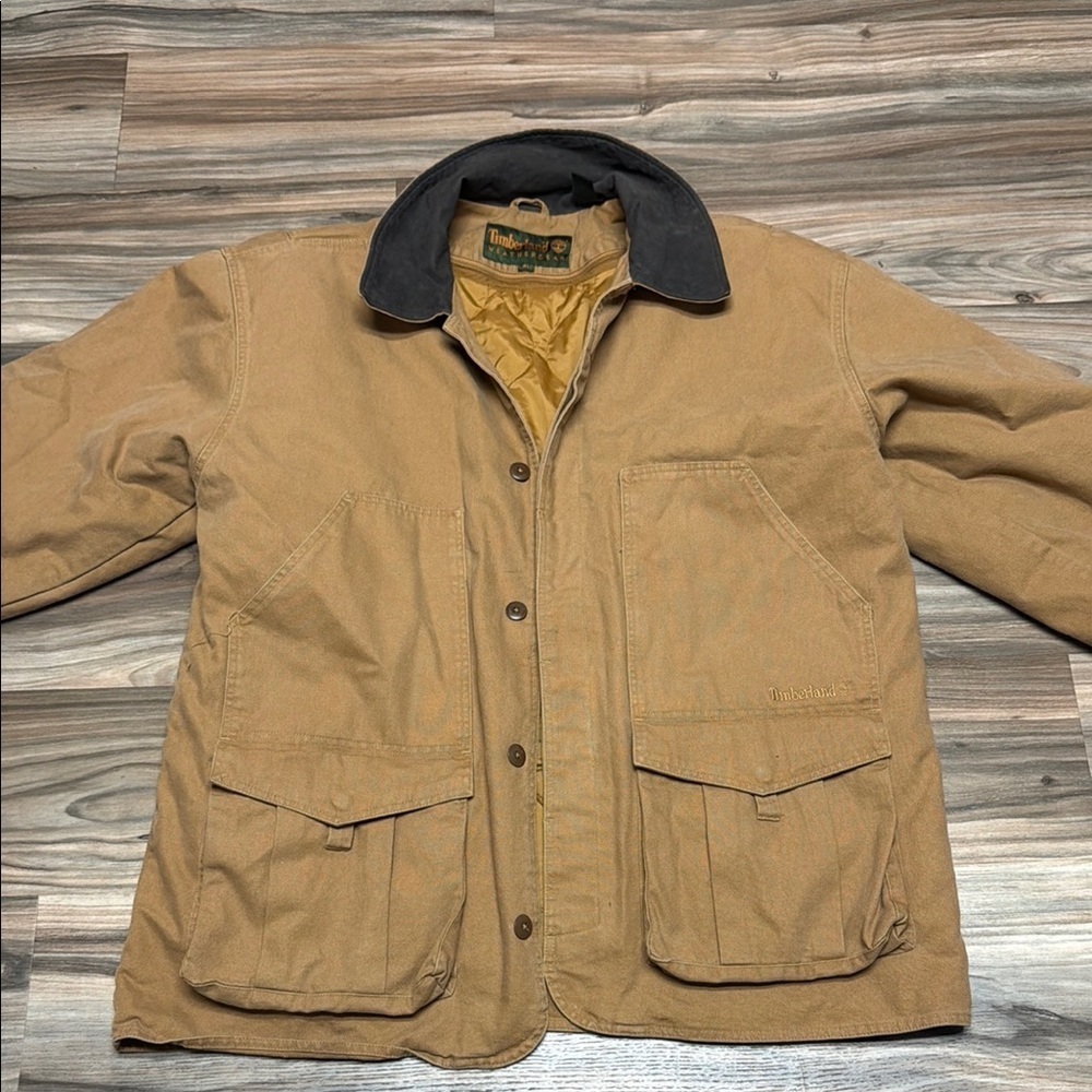 Vintage Y2K Timberland Weathergear Button Up Jacket Men's XL Double Lined Thick